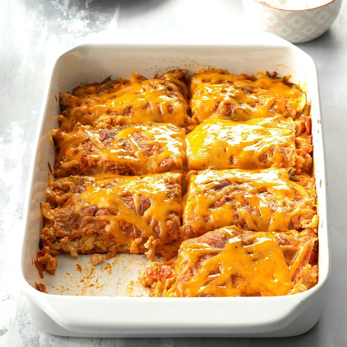 Turkey Enchilada Lasagna Recipe: How to Make It | Taste of Home