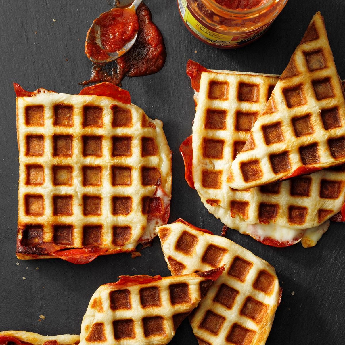 Best Waffle Iron Grilled Cheese Recipe - How To Make Waffle Iron Grilled  Cheese