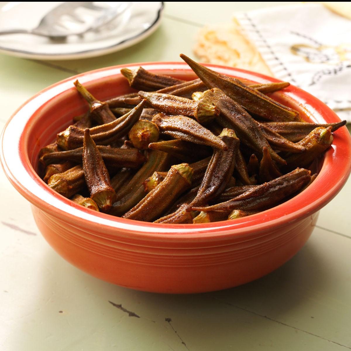 Okra Roasted with Smoked Paprika