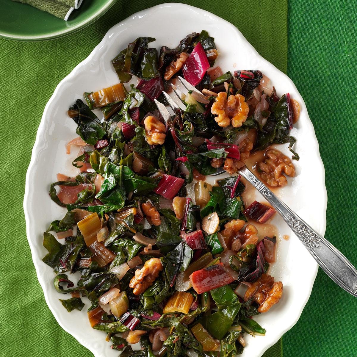 Swiss Chard with Onions & Garlic Recipe: How to Make It | Taste of Home