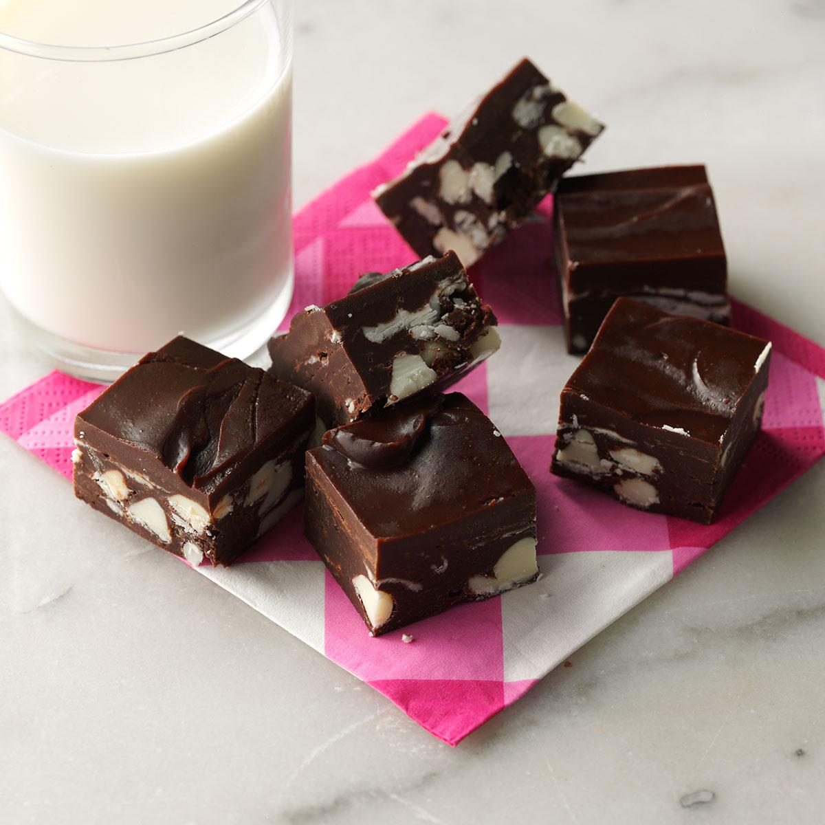 Dark Chocolate Raspberry Fudge