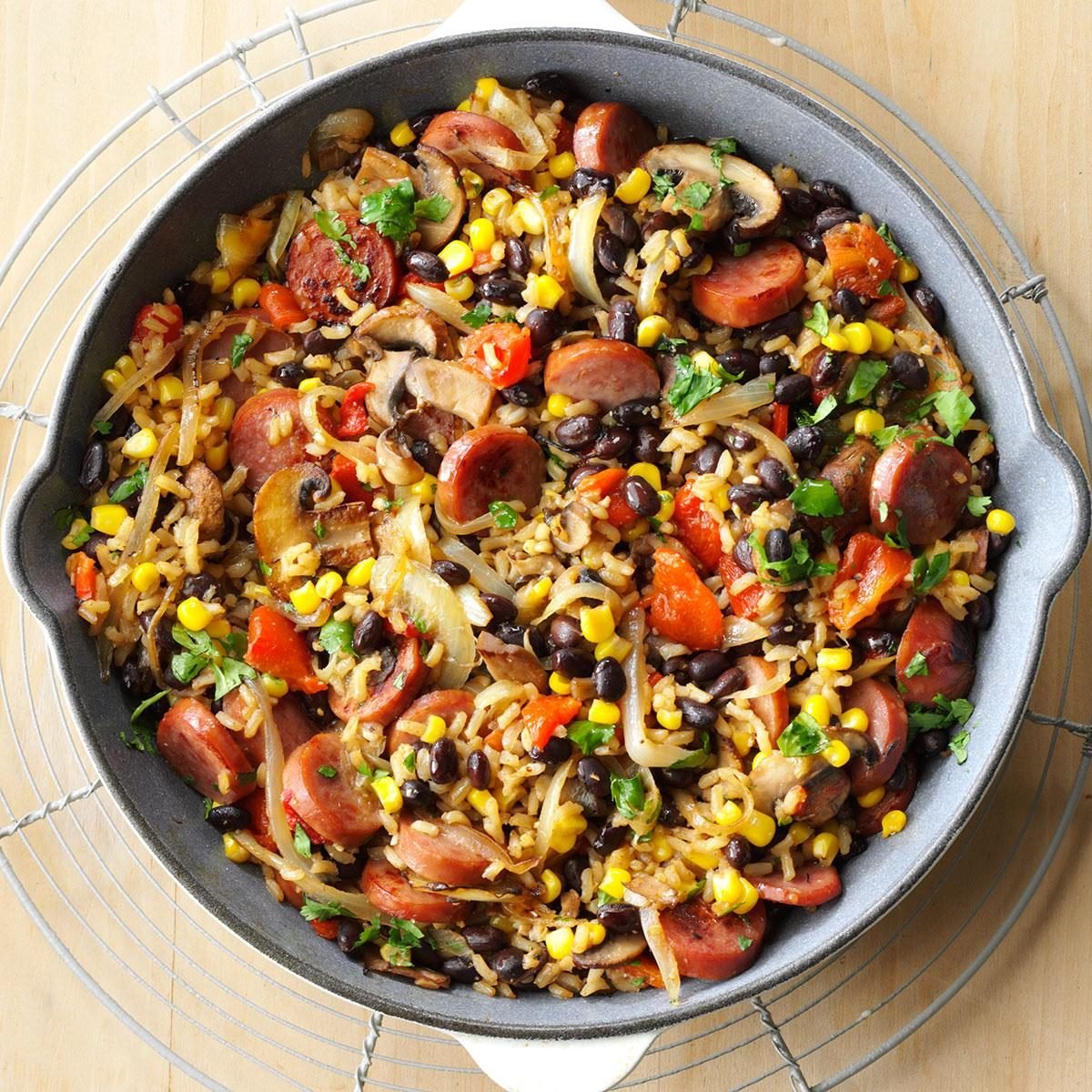 Thursday: Confetti Kielbasa Skillet