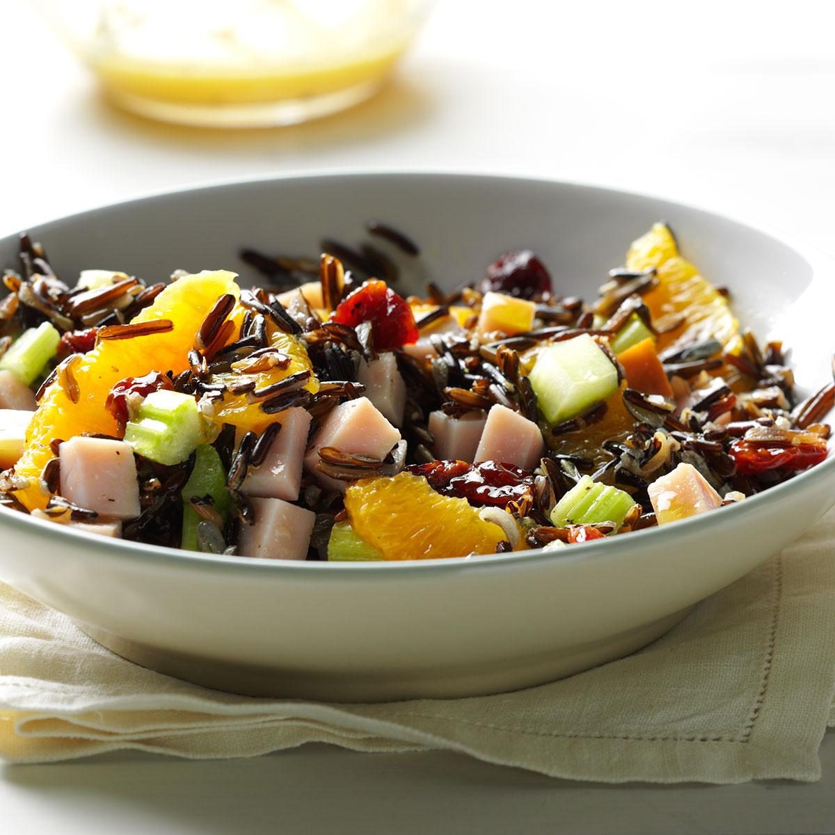 Orange-Wild Rice Salad with Smoked Turkey Recipe: How to ...