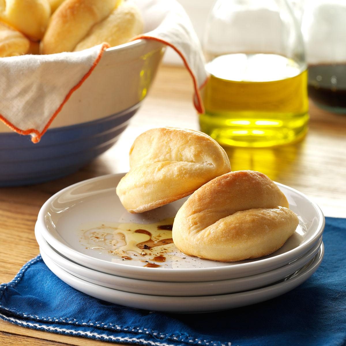 Cornmeal Parker House Rolls