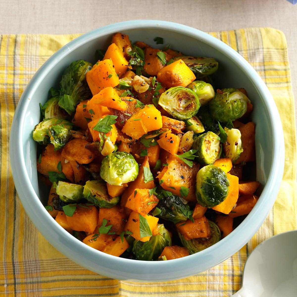 roasted-pumpkin-and-brussels-sprouts-recipe-taste-of-home