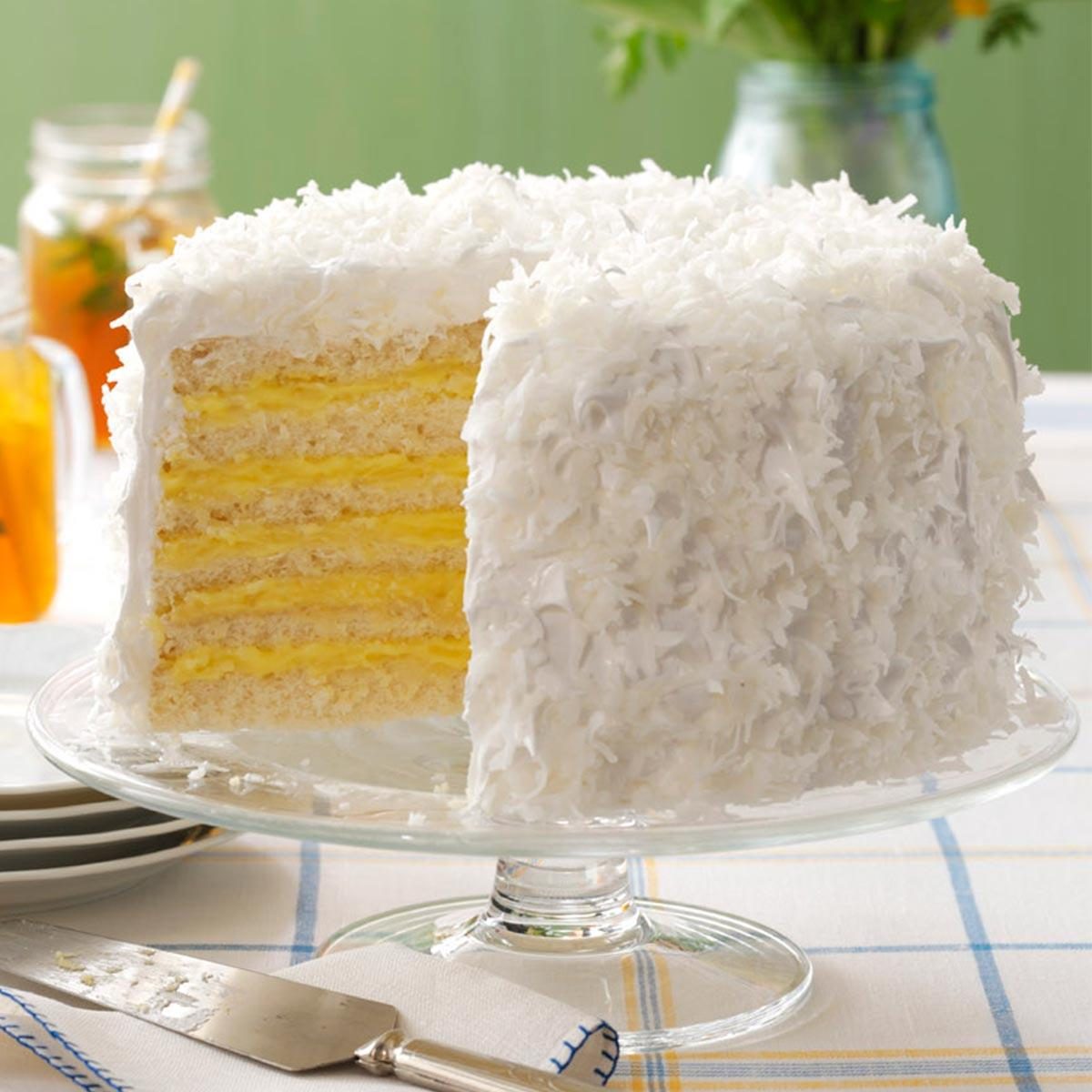 SixLayer Coconut Cake with Lemon Filling Recipe How to Make It