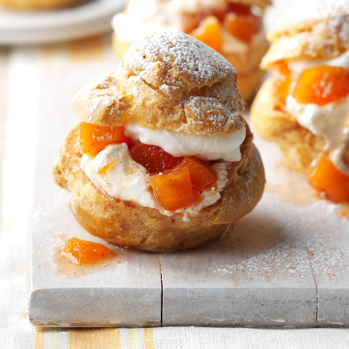 Peach Cream Puffs Recipe: How to Make It