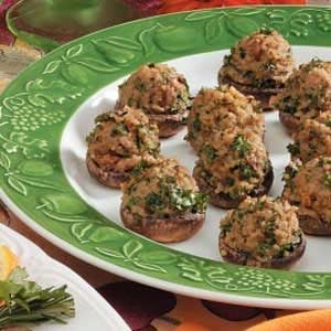 Couscous-Stuffed Mushrooms