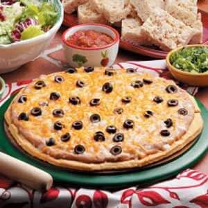 Mexican Dip Pizza with Cornbread Crust Recipe  Taste of Home