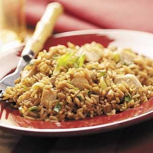 Quick Chicken Fried Rice for Two
