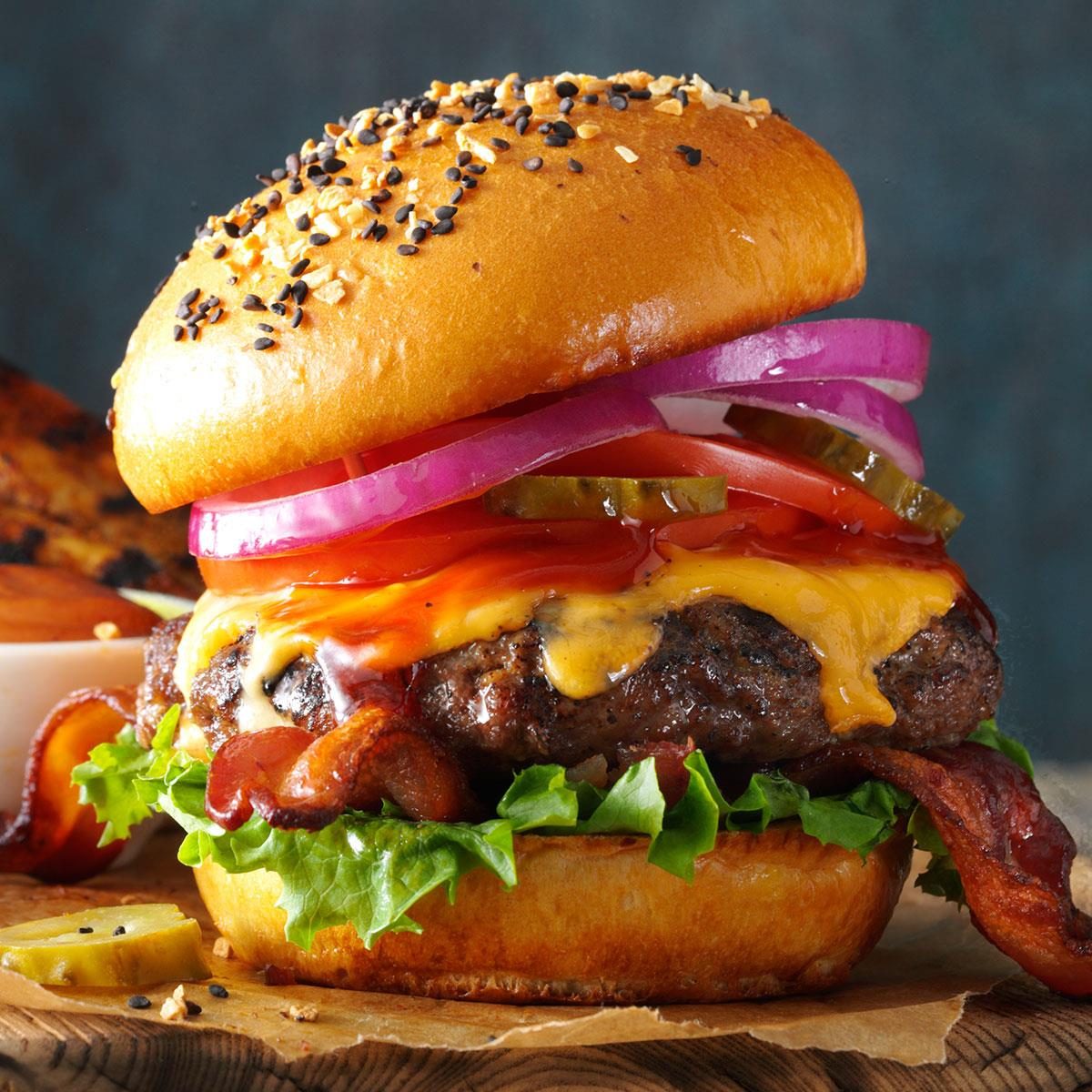 Barbecued Burgers