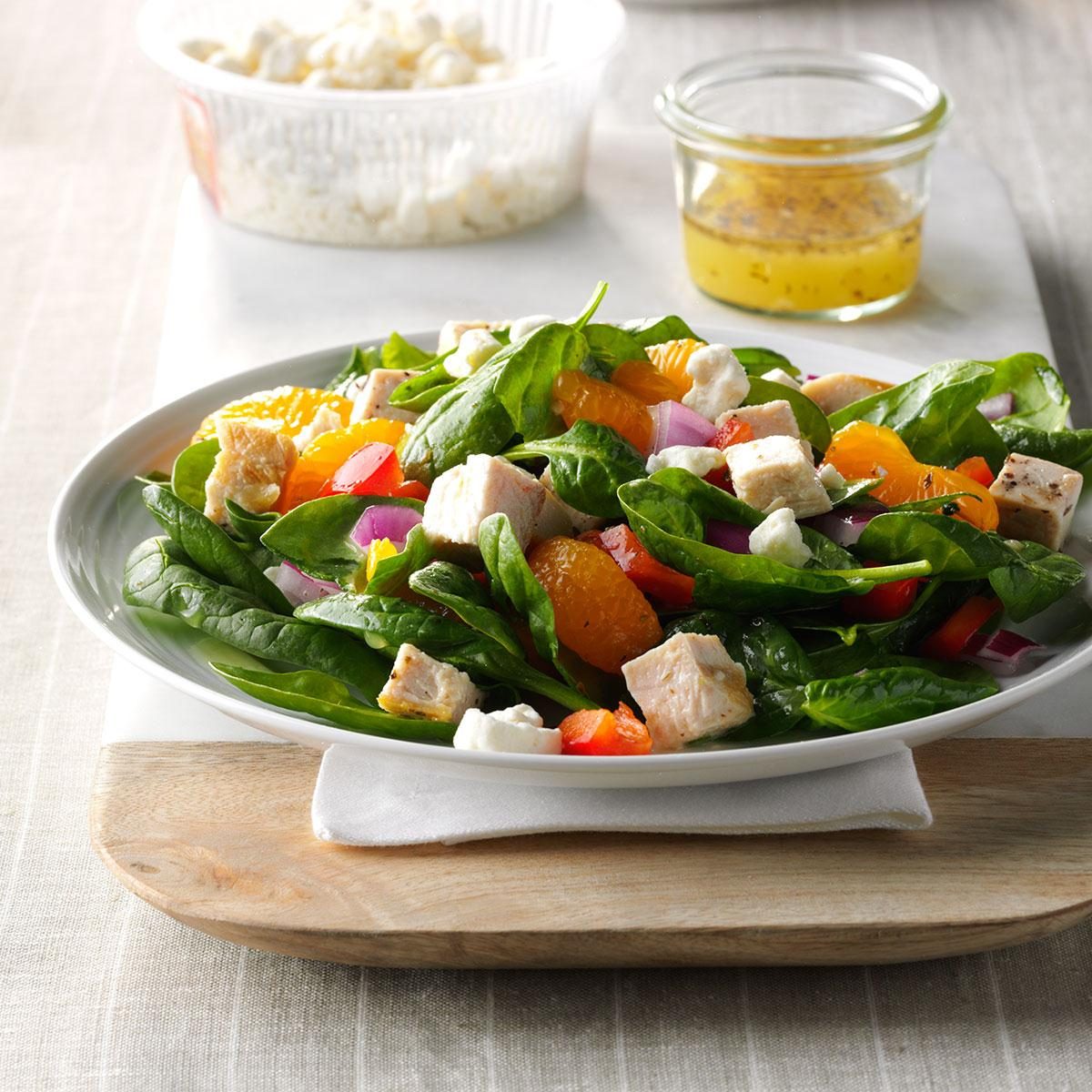 Orange Chicken Spinach Salad Recipe: How to Make It