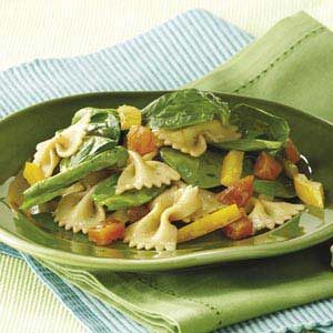 spinach and bow tie pasta salad