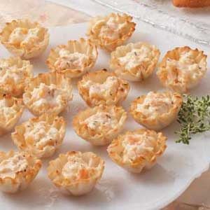 Tempting Shrimp Phyllo Tarts