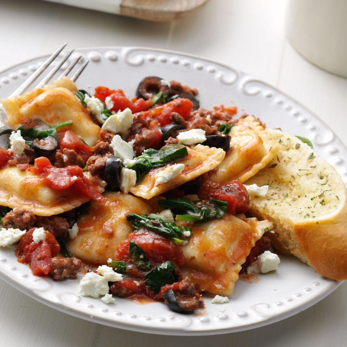 Saturday: Greek-Style Ravioli