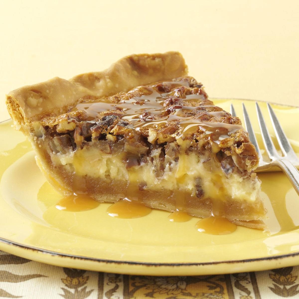 caramel-pecan cheesecake pie recipe