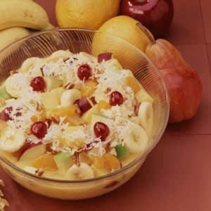 Winter Fruit Salad With Vanilla Pudding