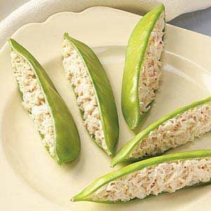 Crab-Stuffed Snow Peas