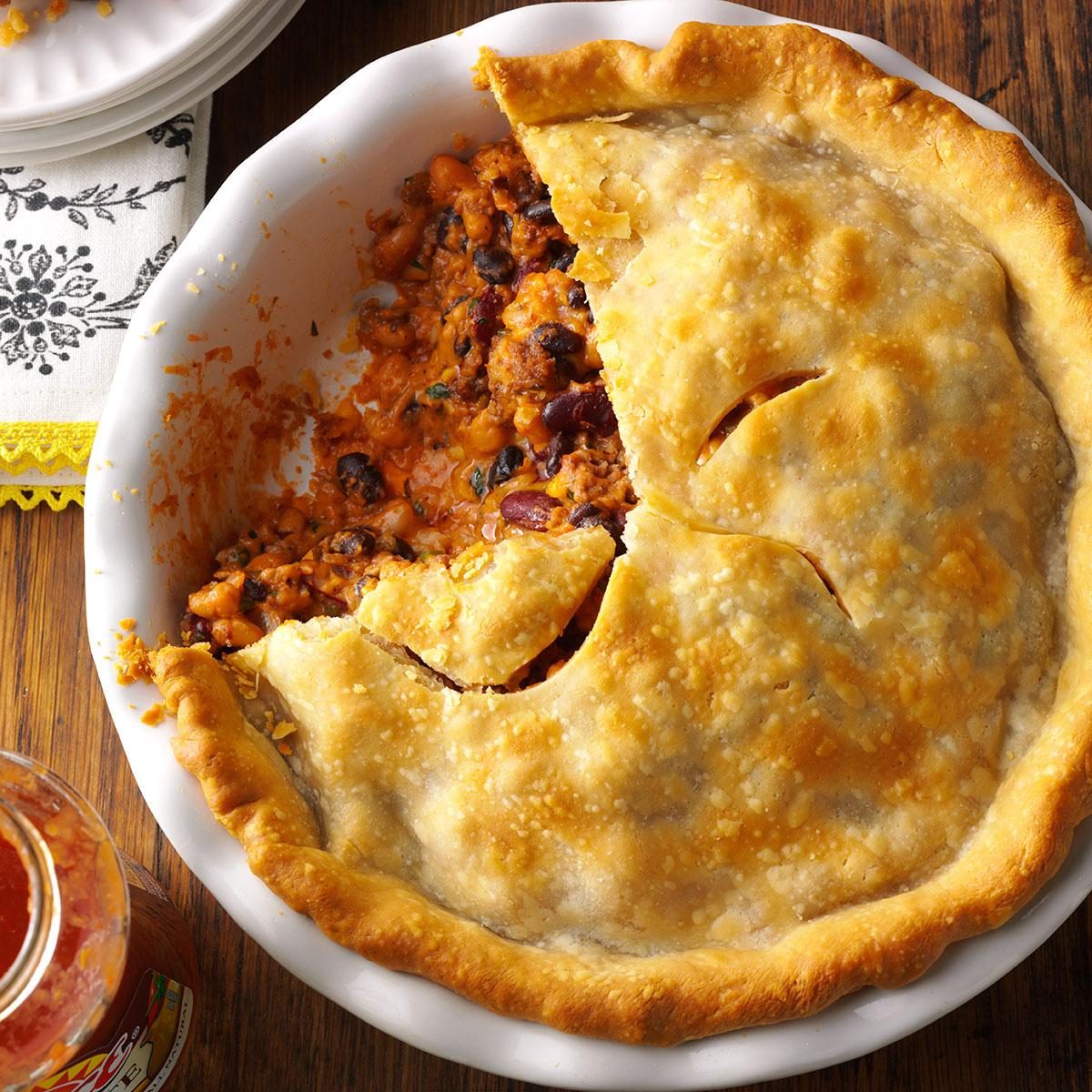 Spicy Bean And Beef Pie Recipe How To Make It