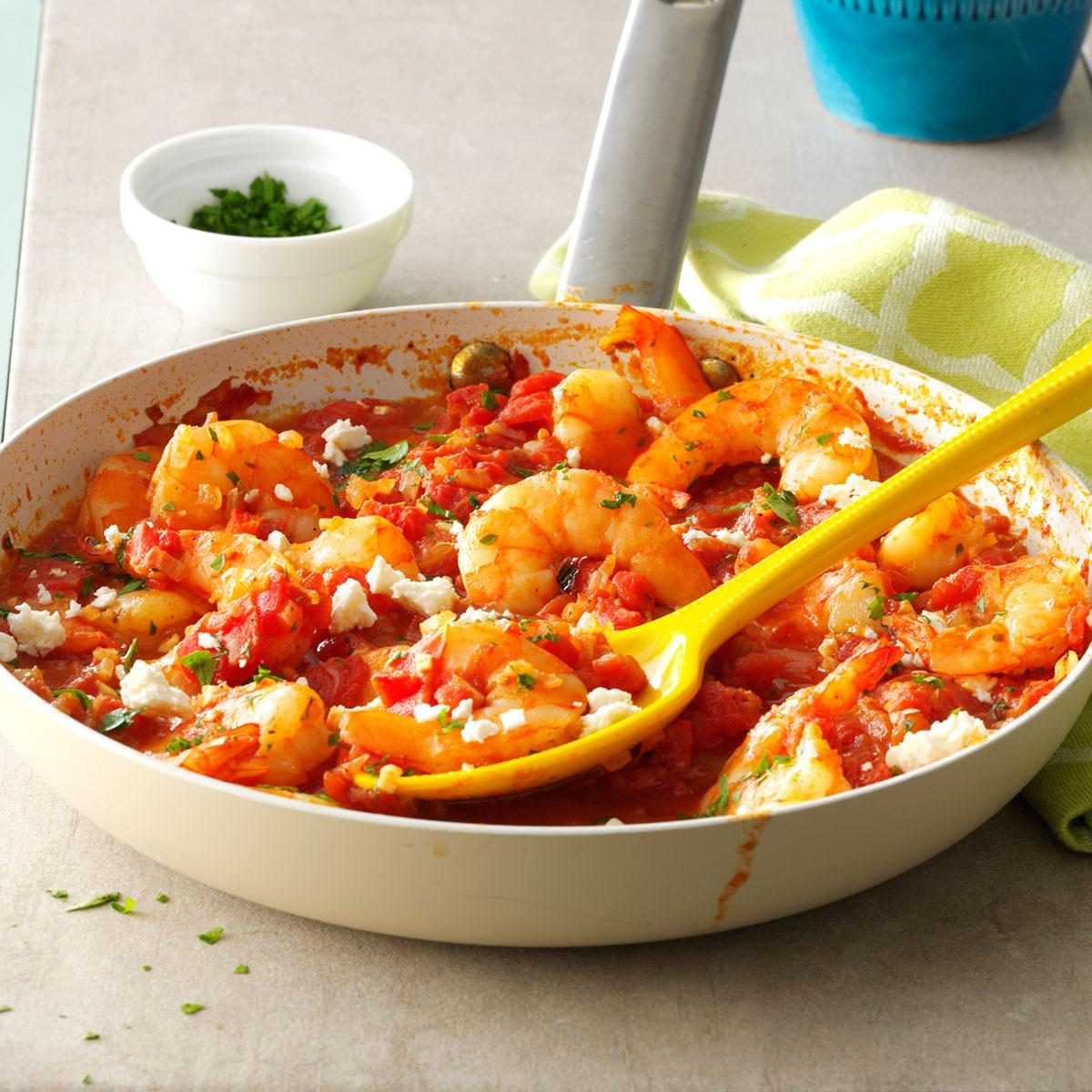 Friday: Feta Shrimp Skillet