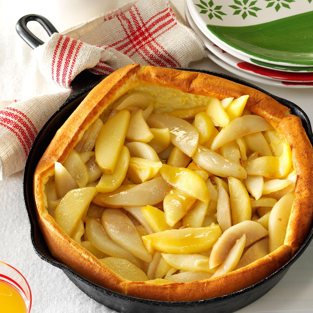 Apple-Pear Puff Pancake