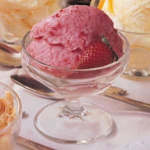 Super Strawberry Sherbet Recipe How To Make It Taste Of Home