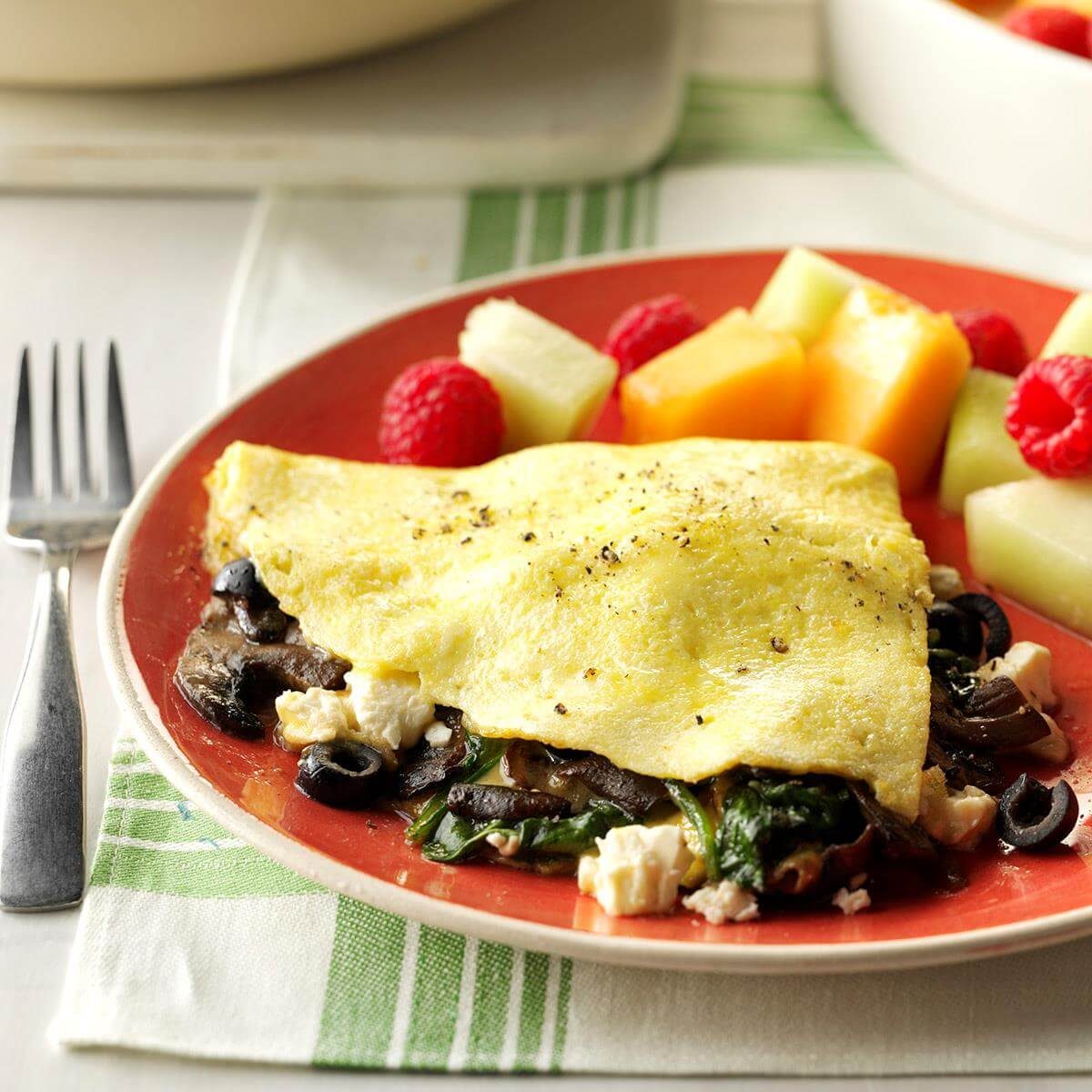 Greek Veggie Omelet Recipe | Taste of Home