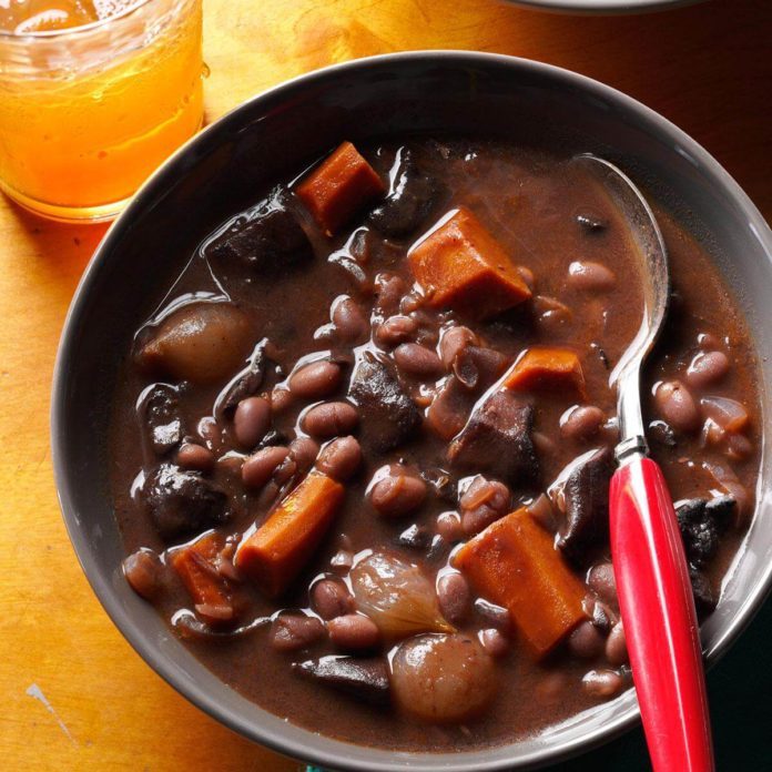 October: Mushroom-Bean Bourguignon