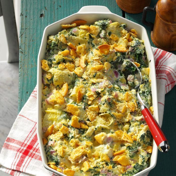 Texas: Creamy Parmesan Spinach Bake