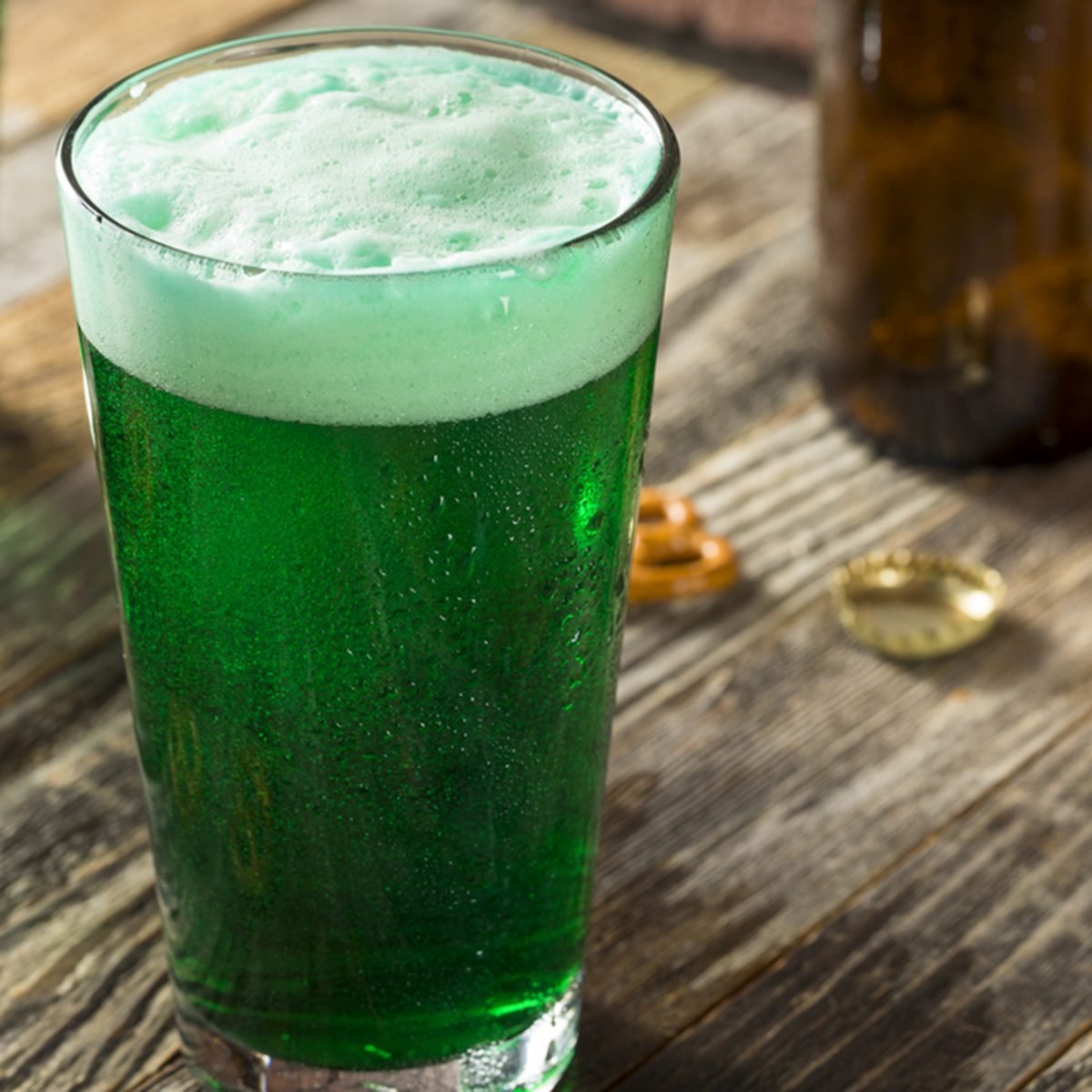 Refreshing Festive Green Beer For St. Patricks Day; Shutterstock ID 596790884