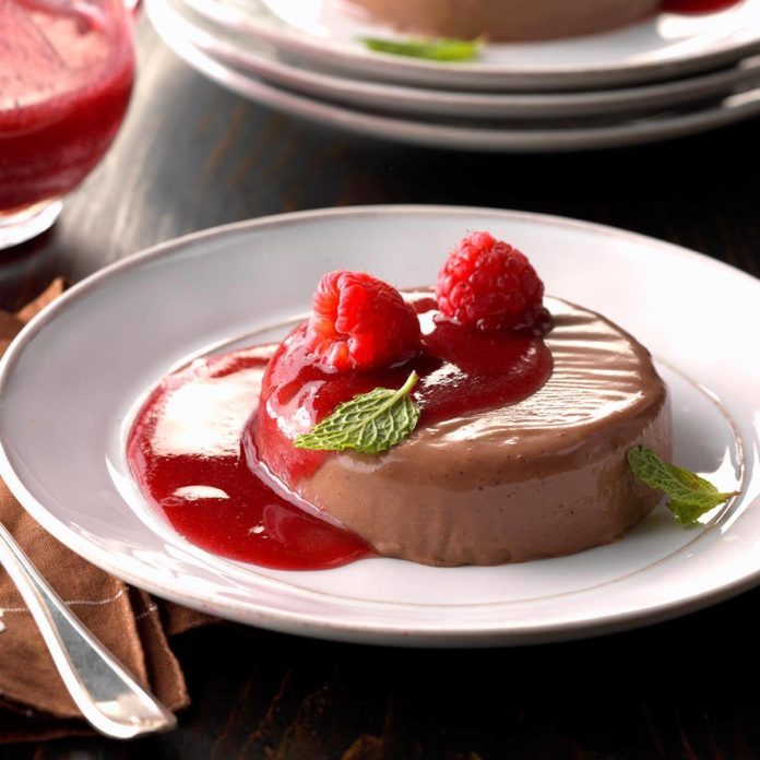 Dark Chocolate Panna Cotta