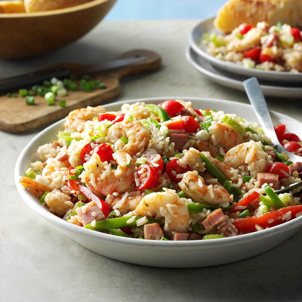 Jambalaya Rice Salad Recipe  Taste of Home