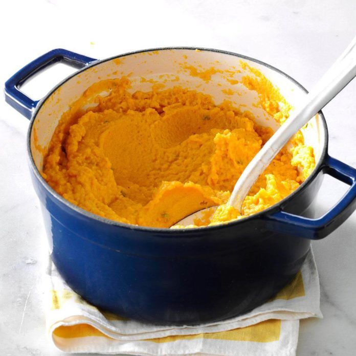 Lunch: Pumpkin & Cauliflower Garlic Mash