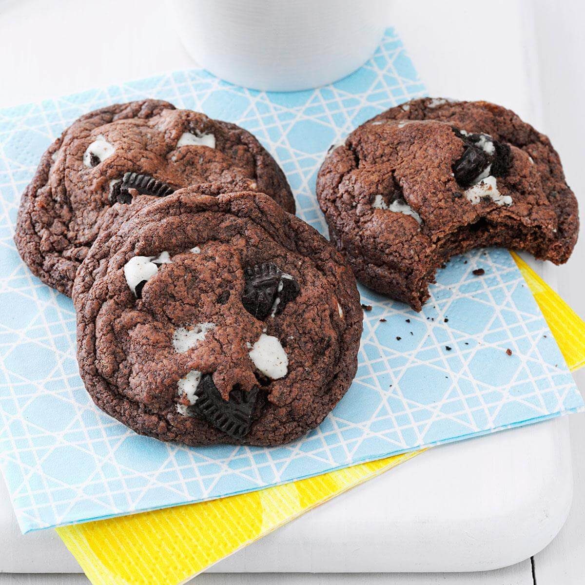 Quadruple Chocolate Chunk Cookies Recipe  Taste of Home