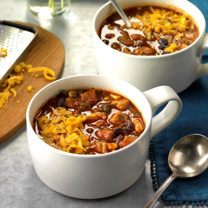 Slow Cooker Spicy Pork Chili