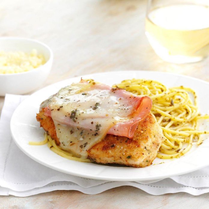 Smoked Mozzarella Chicken with Pasta