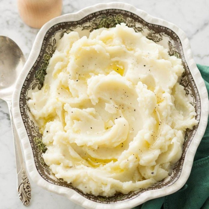 Traditional mashed potatoes