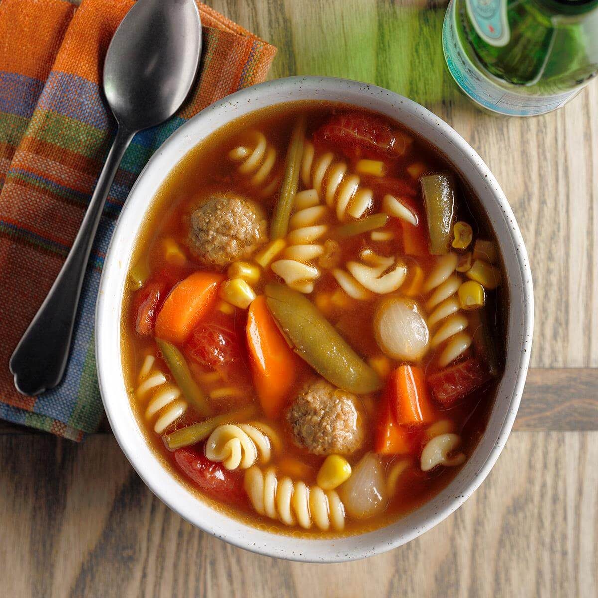 Veggie Meatball Soup Recipe Taste of Home