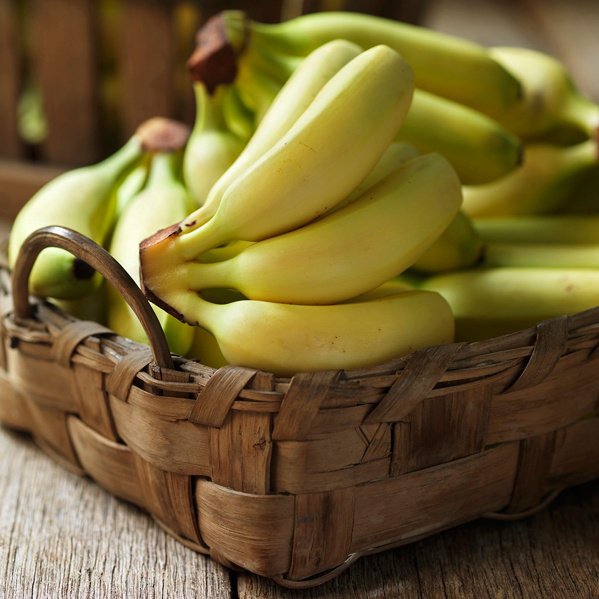 Bananas in basket