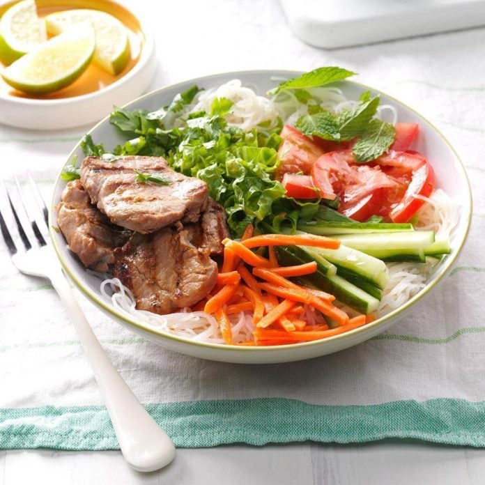 Grilled Pork Noodle Salad