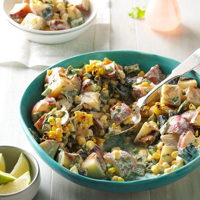 Arizona: Grilled Southwestern Potato Salad 