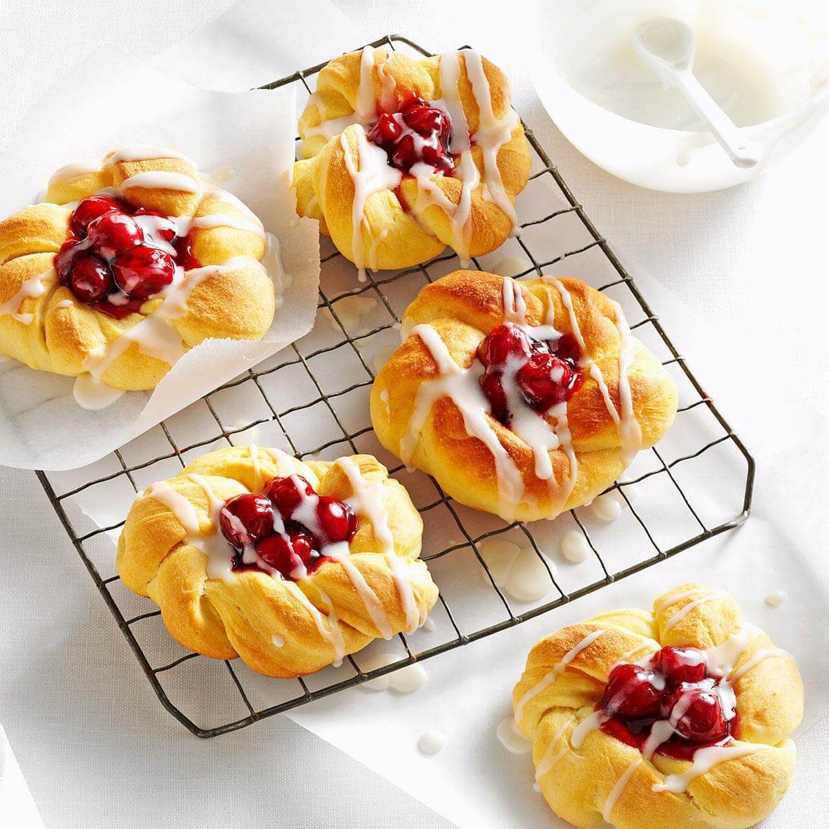 Overnight Cherry Danish Recipe Taste of Home