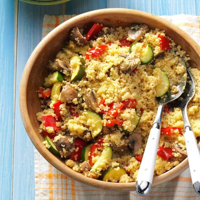 Dijon Veggies with Couscous