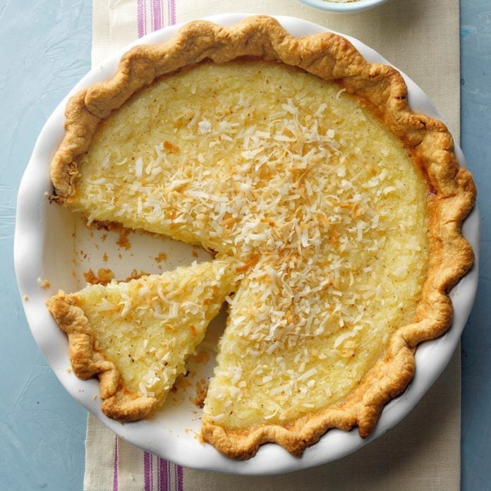 Can't-Miss Coconut Custard Pie