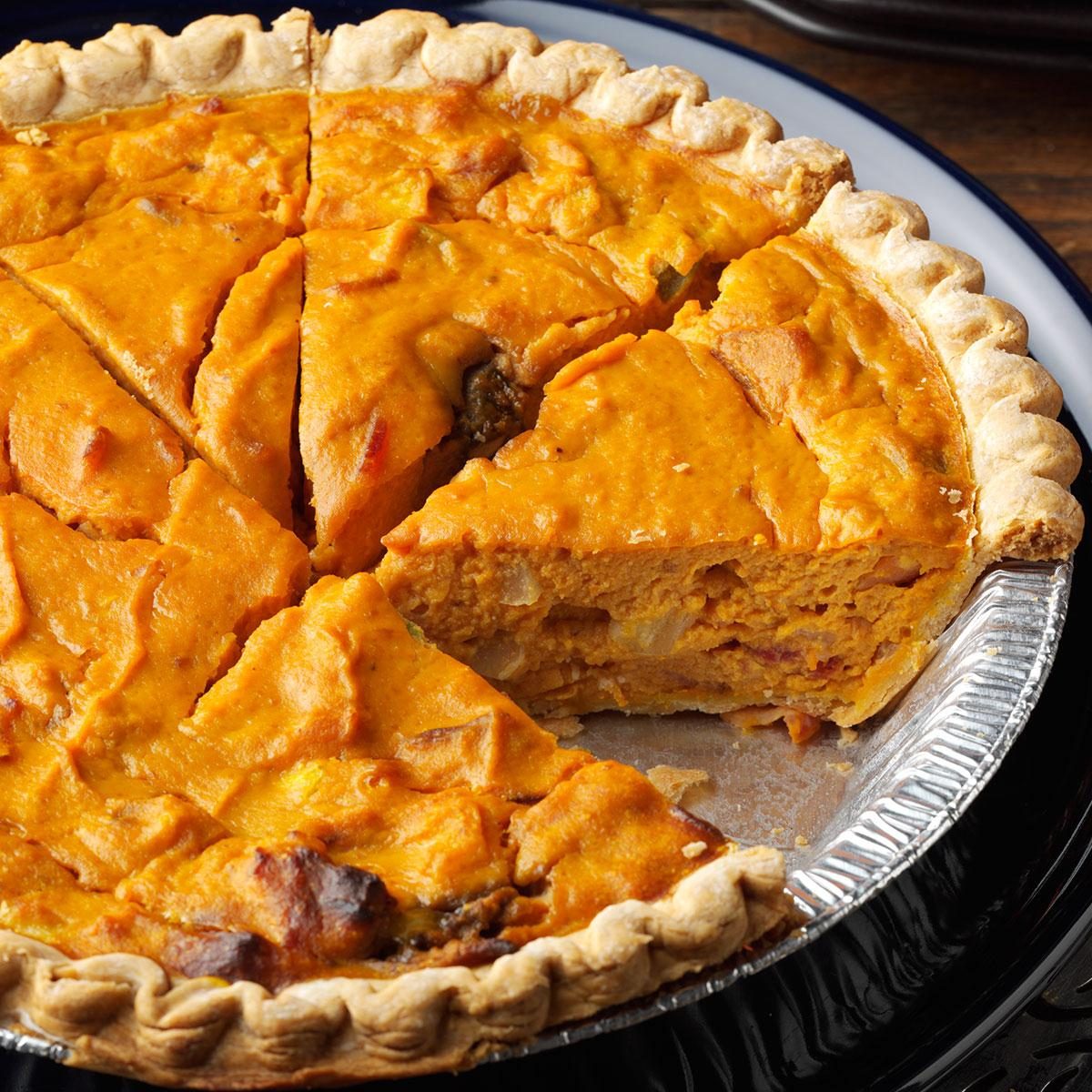 Savory Pumpkin Quiche Recipe Taste of Home