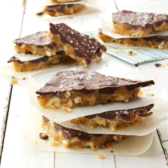 Peanut Pretzel Toffee Bark