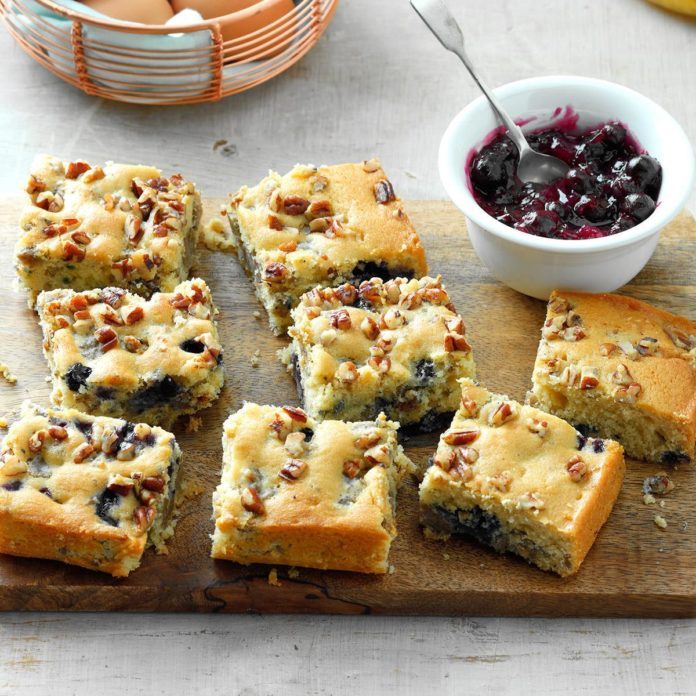 Blueberry-Sausage Breakfast Cake