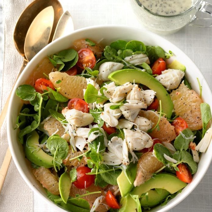 Crab, Grapefruit and Watercress Salad