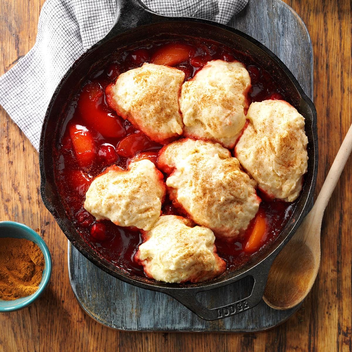 Dutch Oven Cherry Crisp - Mountain Kitchen