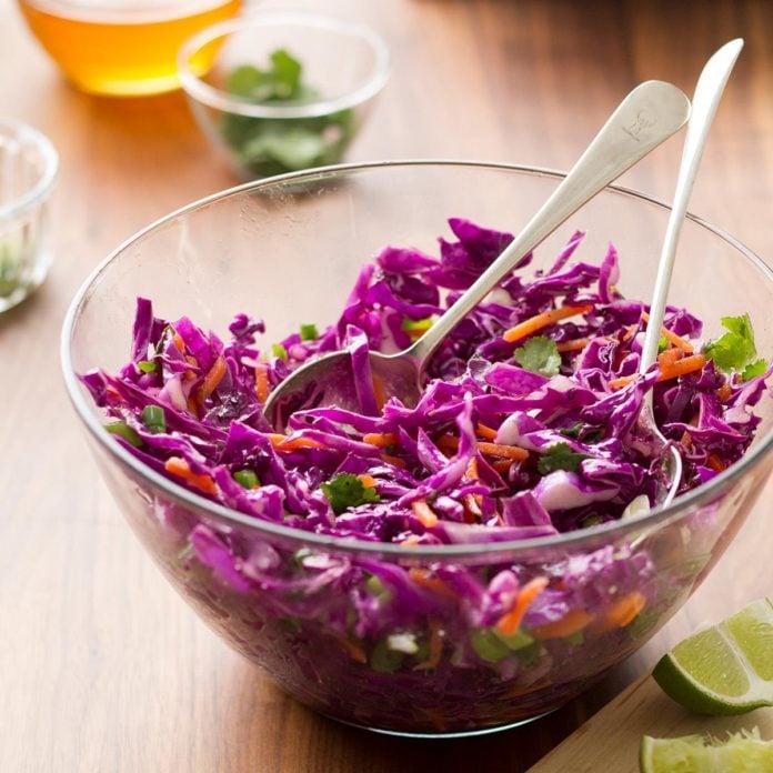 Emily's honey lime coleslaw